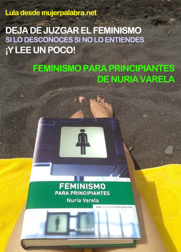 Lula leyendo Feminismo para principiantes, de Nuria Varela