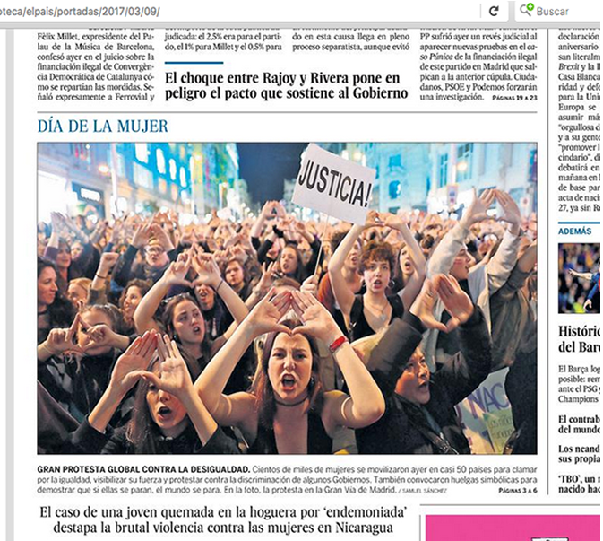 portada parte inferior de El País