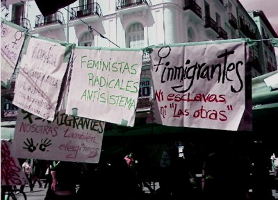 Mujeres inmigrantes y feministas radicales antisistema