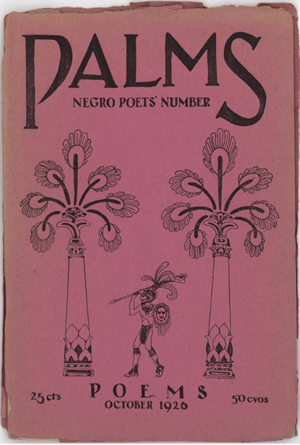 Portada del monográfico a poesía afroestadounidense en Palms