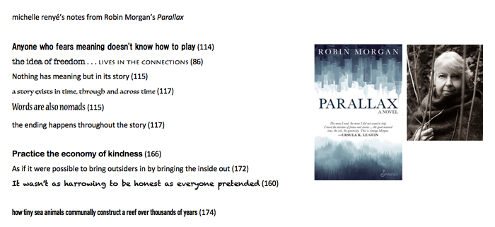 Dada Poem based on Parallax, by Robin Morgan