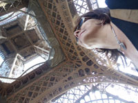 Silvia en la torre Eiffel